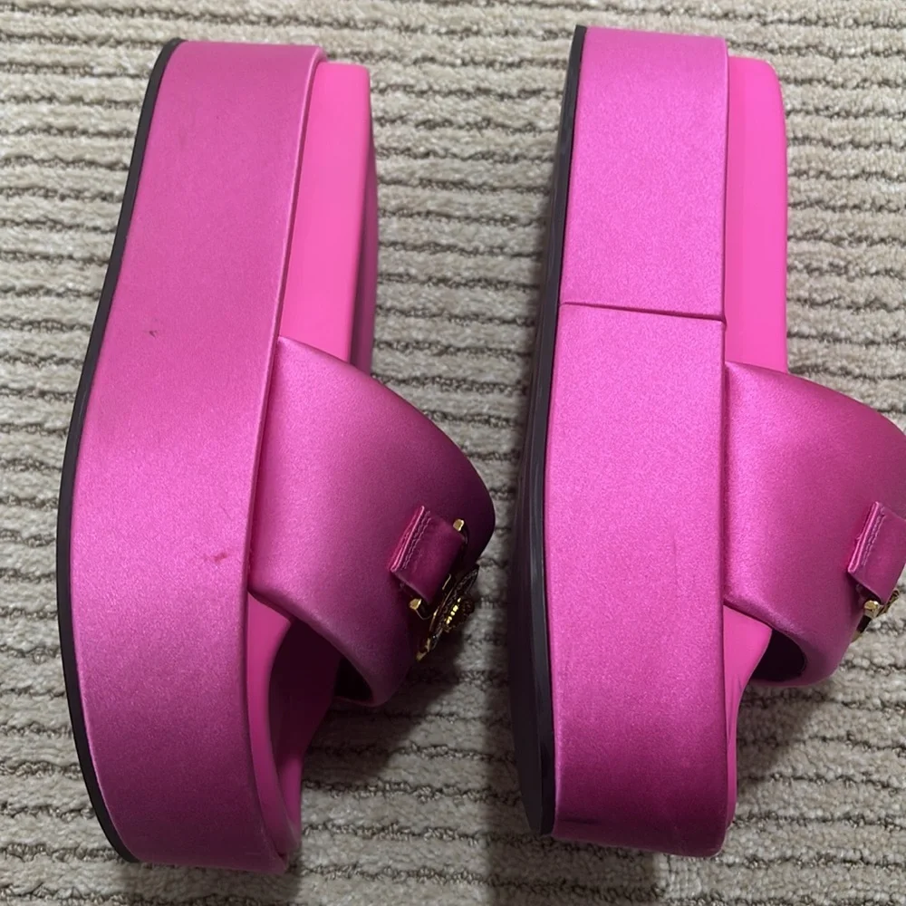 Pink Versace Platform Sandals - Picture 4 of 6